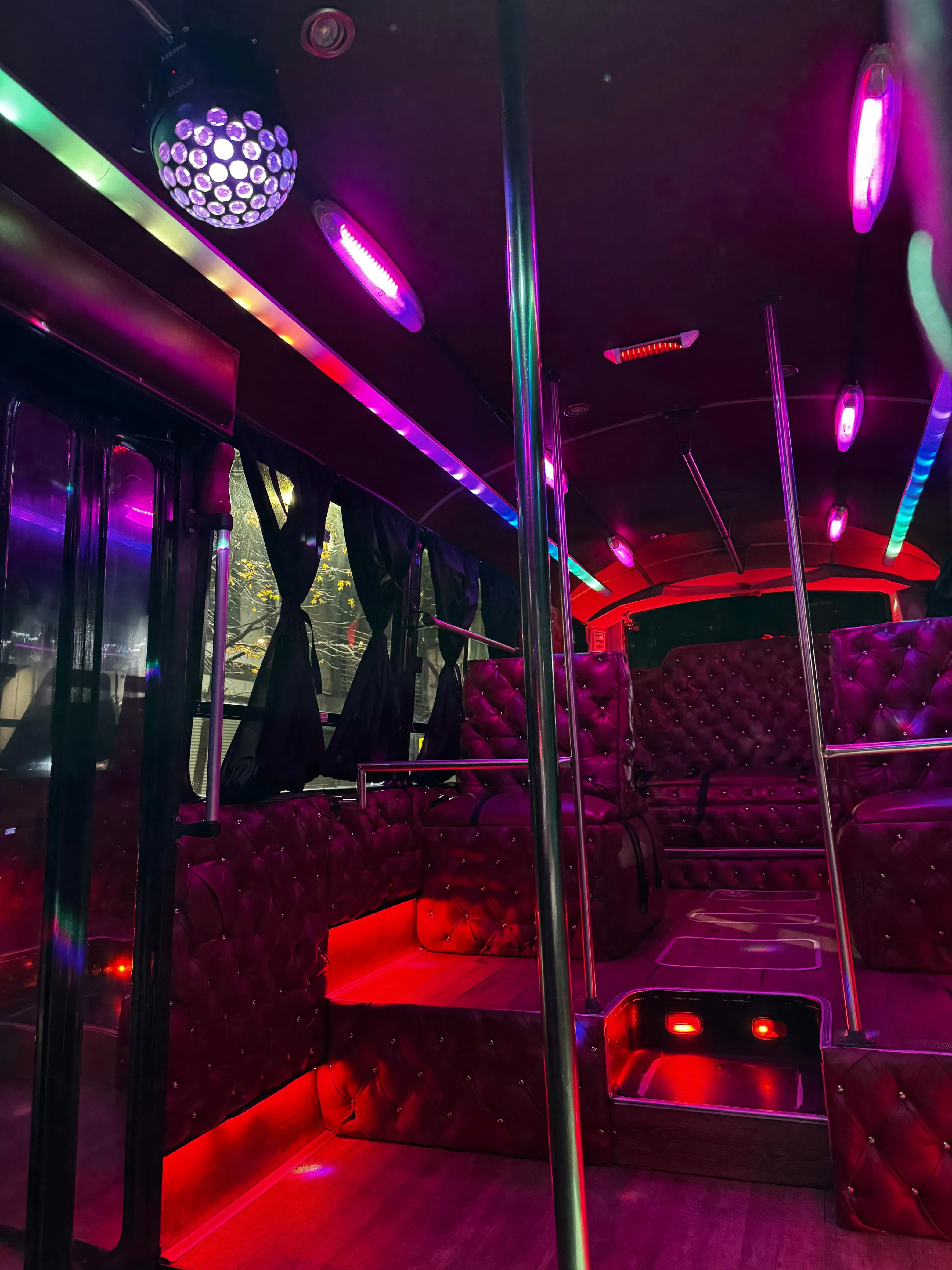 Fiesta dentro del Partybus