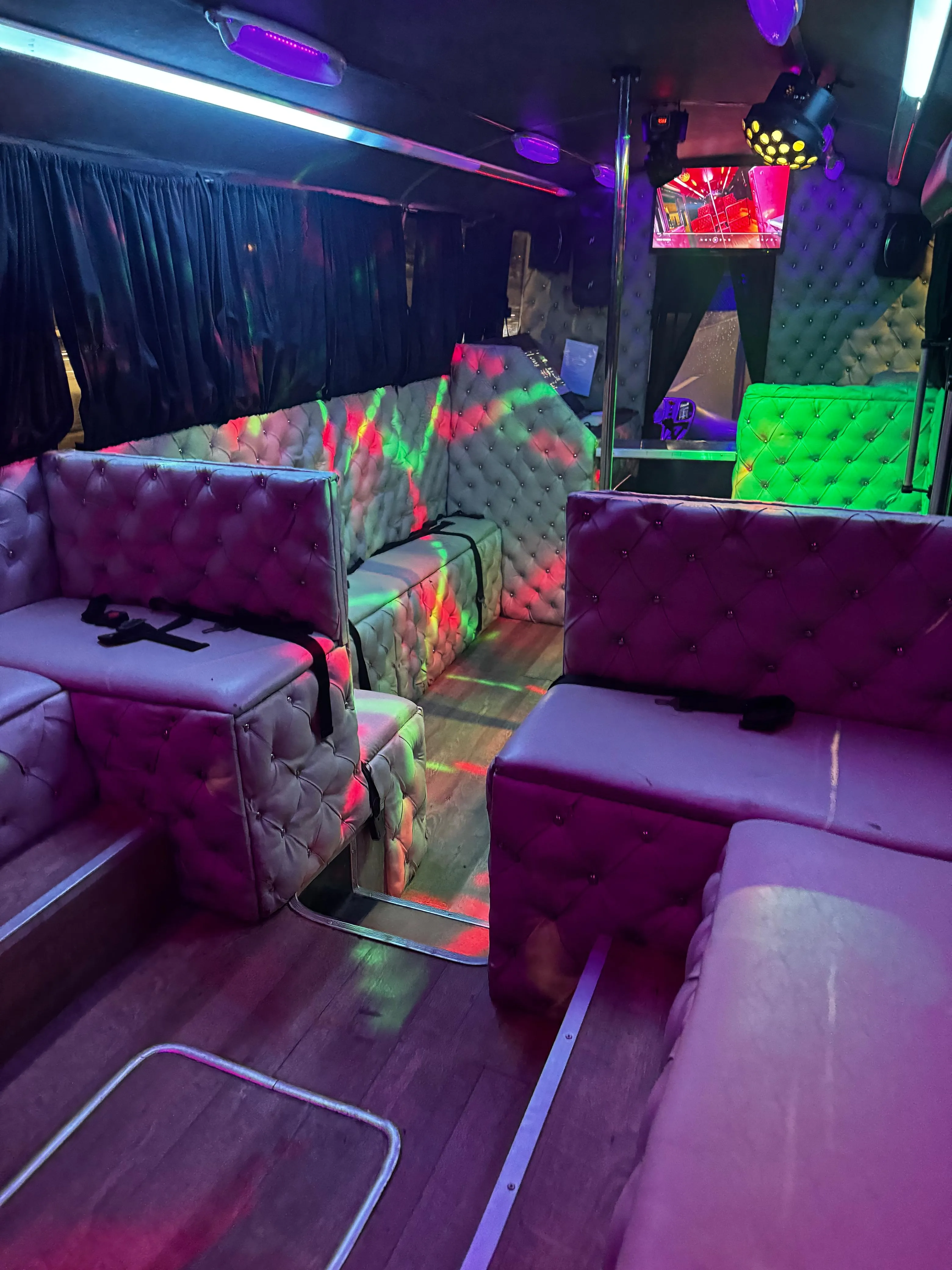Pista de baile del party bus